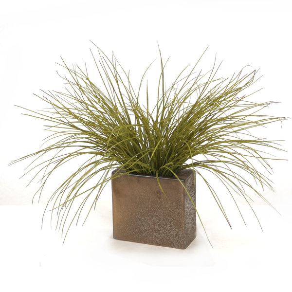 Primrue 24" Artificial Onion Grass in Planter Wayfair